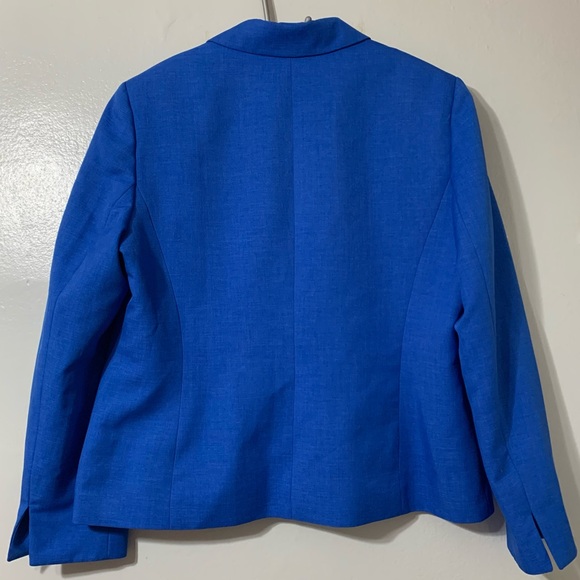 LE SUIT SEPARATES 🔹 Royal Blue One Button Women’s Blazer Jacket - Size 16 - Picture 4 of 13